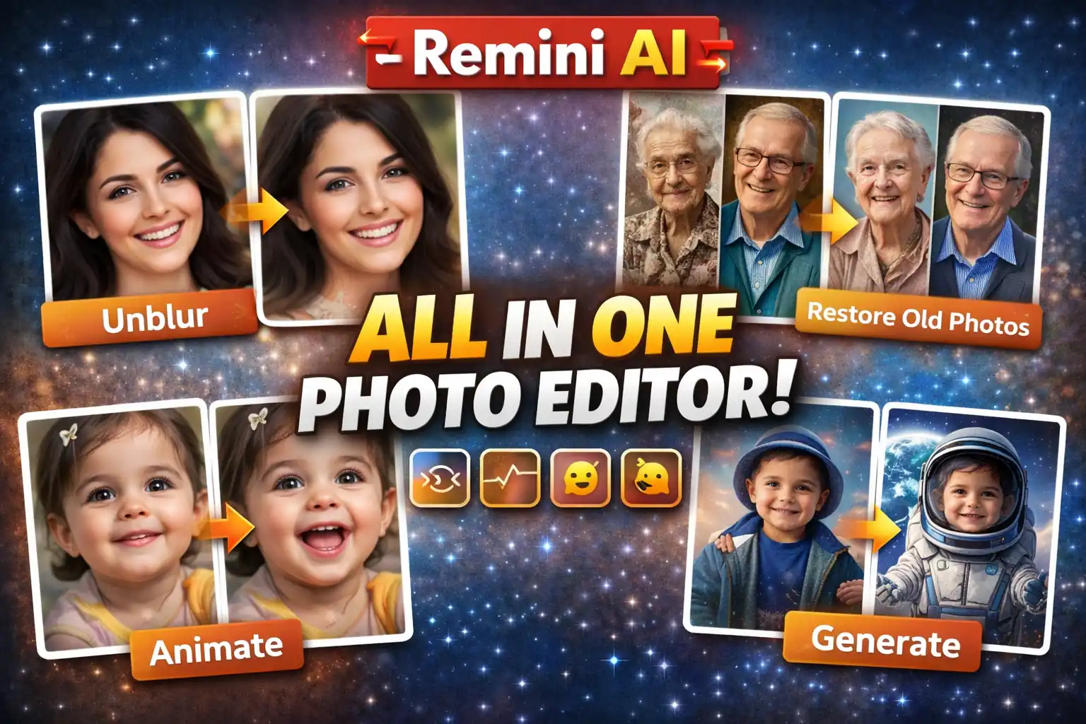 Remini AI all features preview 2026